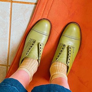 Mint Green Oxfords